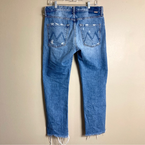 MOTHER Superior The Scrapper Cuff Ankle Jeans in Take Me Higher - Picture 4 of 16